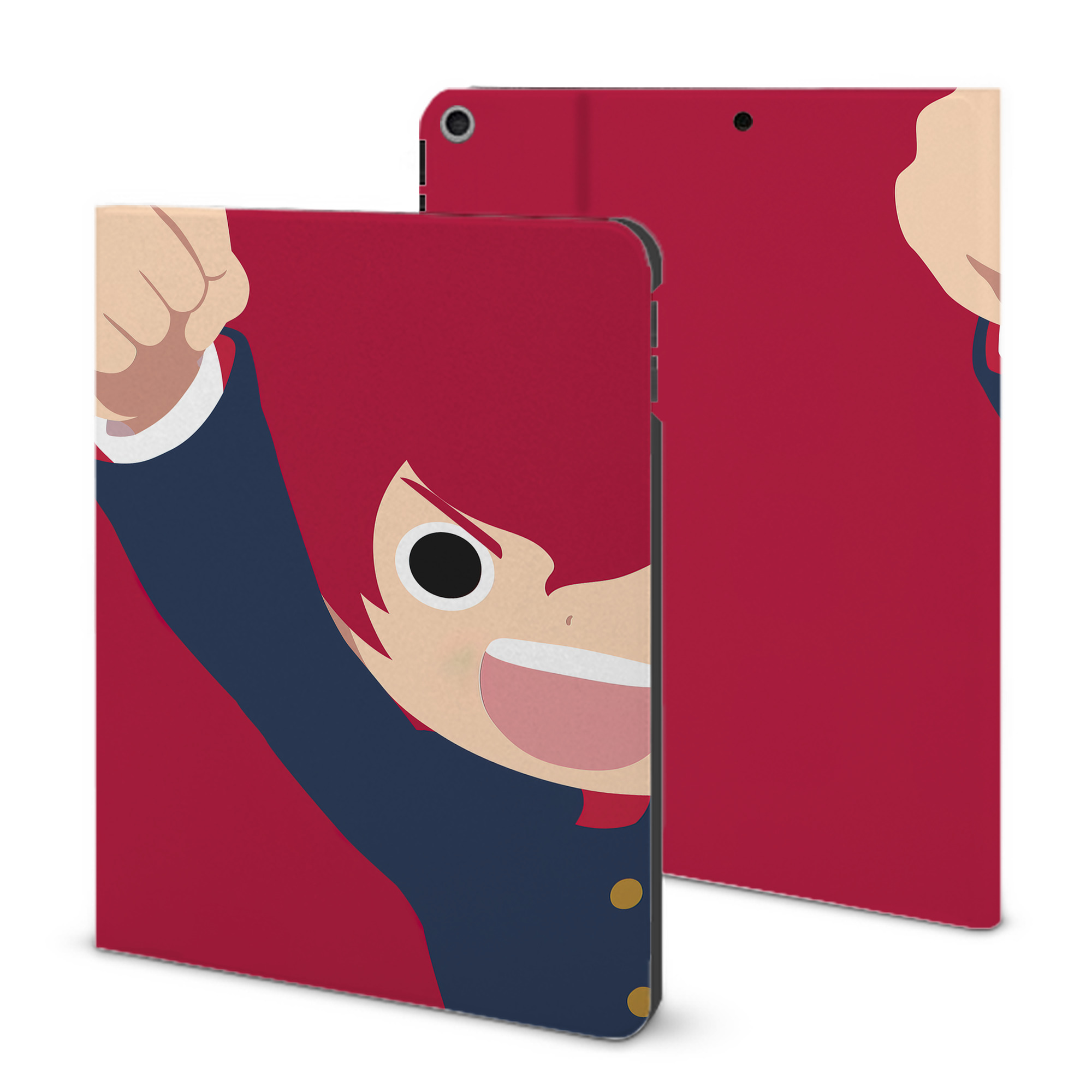 （画像用） 妖怪ウォッチ Yo-kai Watch IPad ケース ブック型 PUレザー TPU 耐衝撃 軽量 薄型 ペン収納なし 全面保護 IPad 各モデル対応